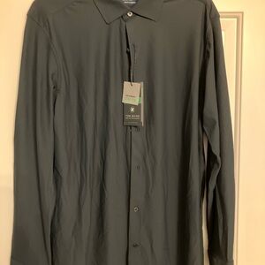 Tom Baine Men's Navy Casual Button Down Shirt